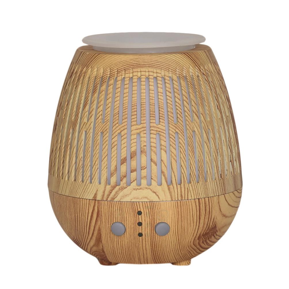 Aroma LED Light Wood Effect Bulb Grill Ultrasonic Electric Oil Diffuser £25.19